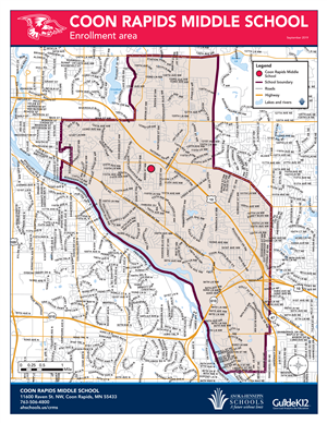 CRMS enrollment area map 